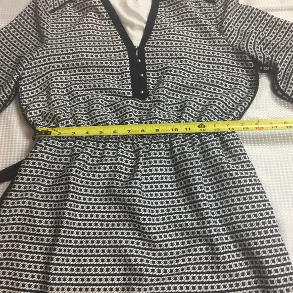 Banana Republic Dress Sz 8 Blue White - Picture 10 of 13